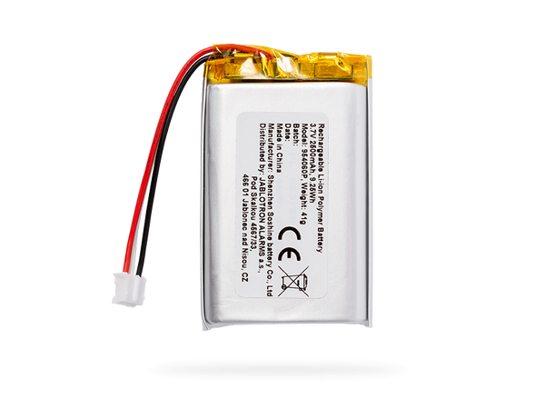 LiPolymer batteri, 3,7V - 2500mAh